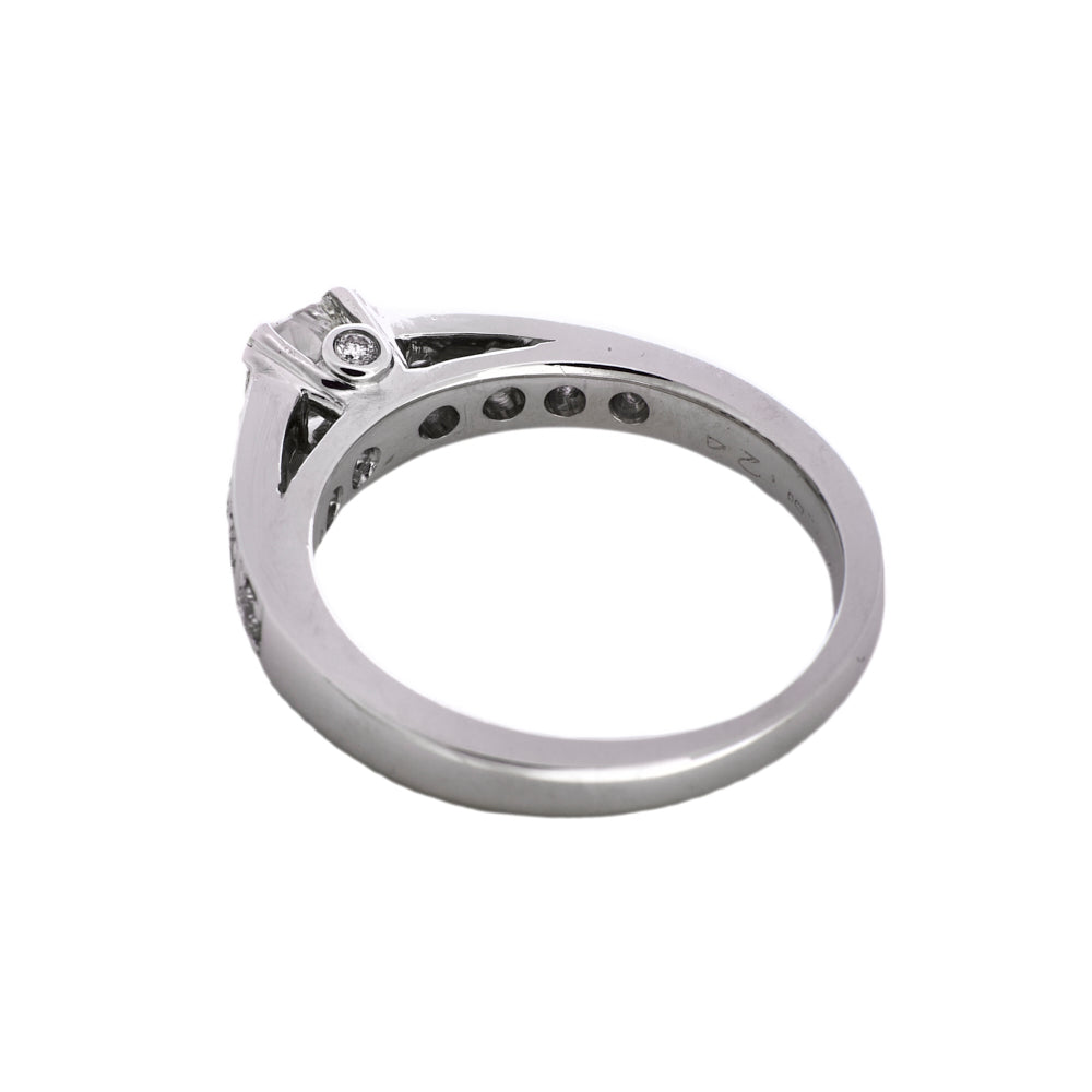 Pre-Owned White Gold Princess Cut Diamond Ring