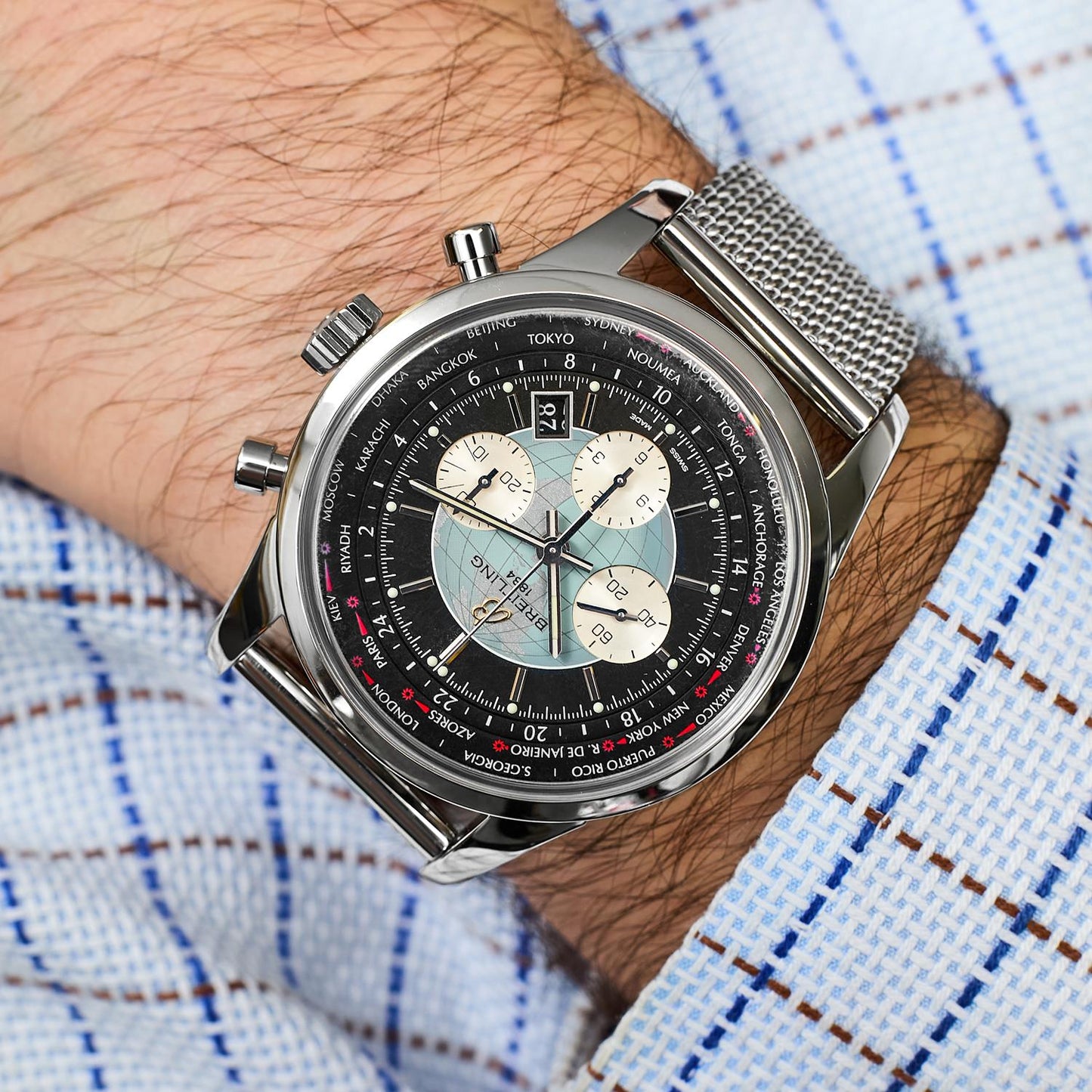 Pre-Owned Breitling Transocean Chronograph Unitime AB0510U4