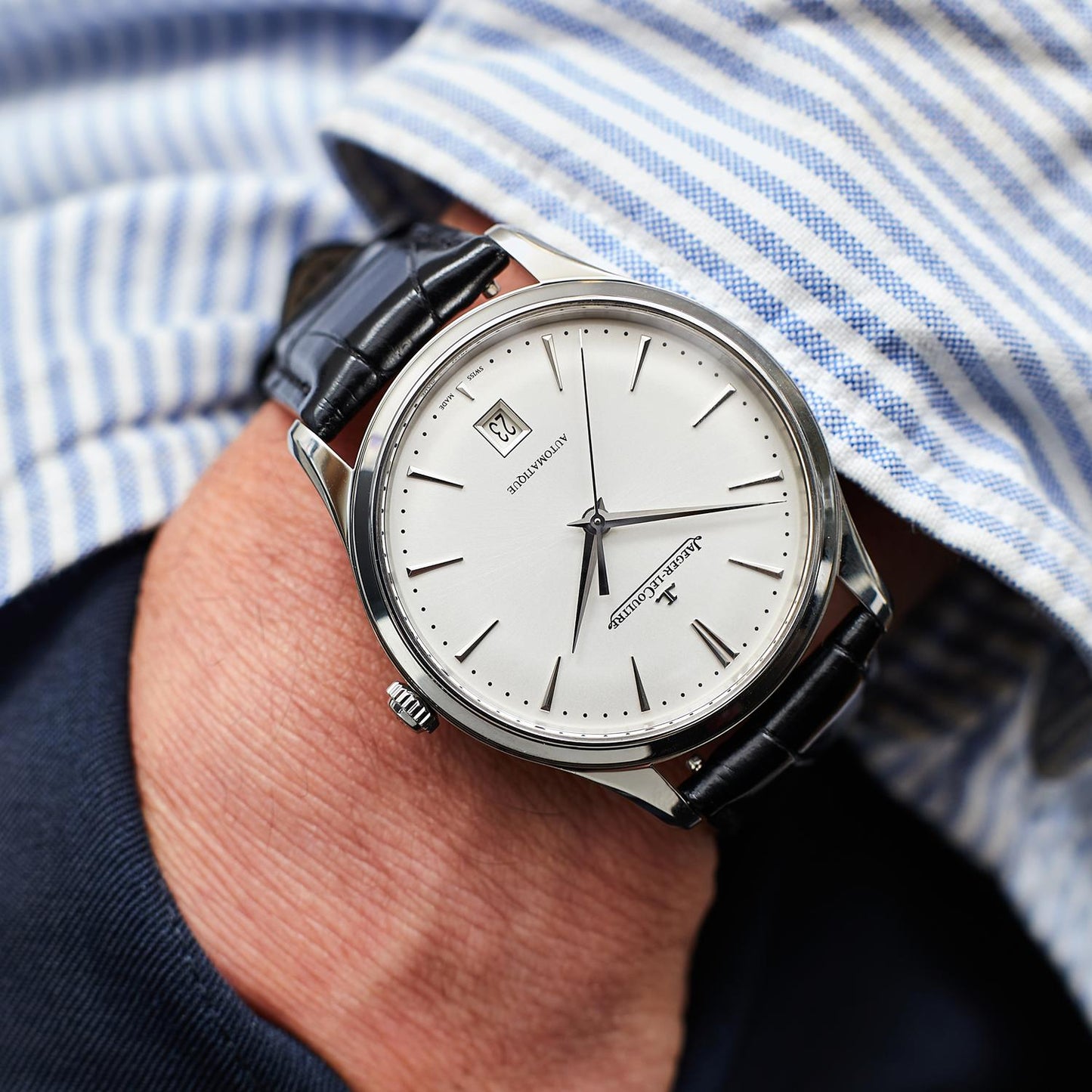 Pre-Owned Jaeger-LeCoultre Master Ultra Thin Date Q1238420