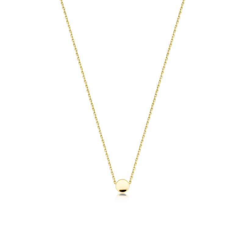 Achara Minimalist Small Button Necklace