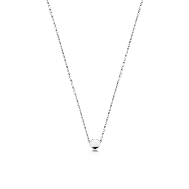 Achara Minimalist Small Button Necklace