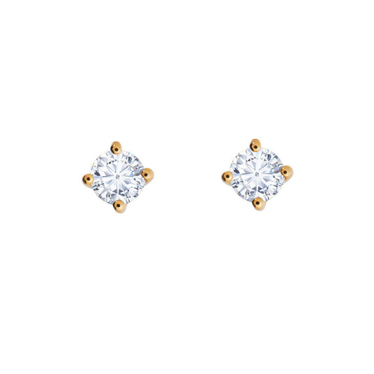 Essentials Gold 0.20ct Diamond Stud Earrings