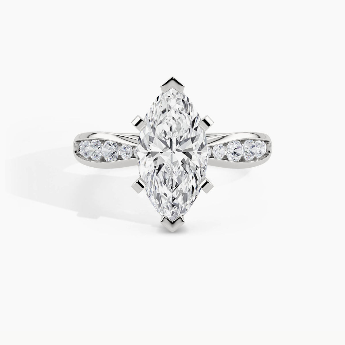 950 Platinum, Marquise, down view
