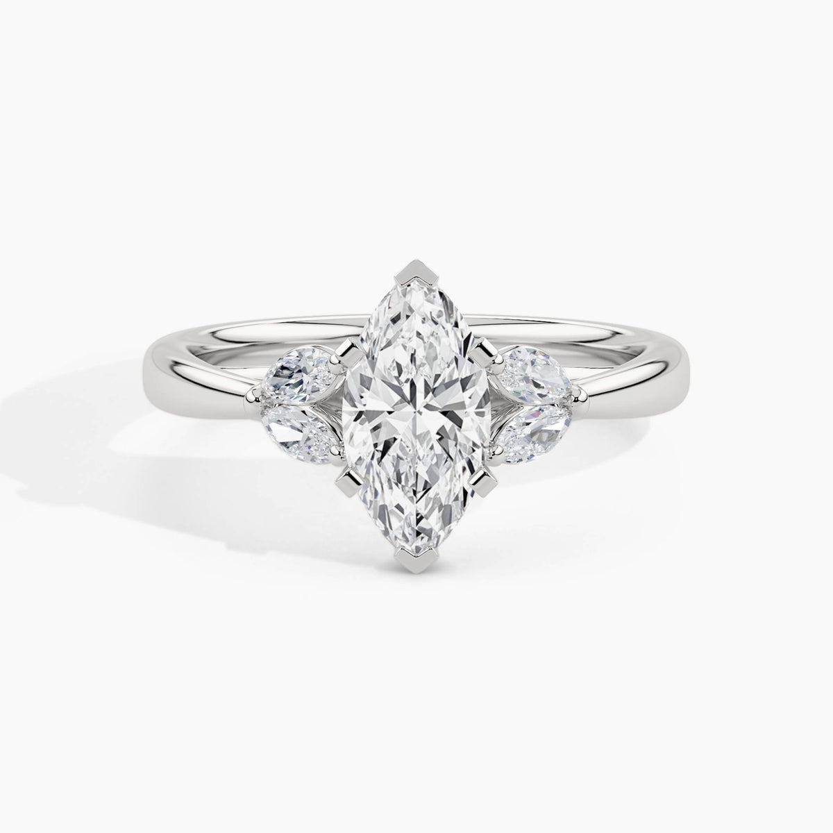 950 Platinum, Marquise, down view