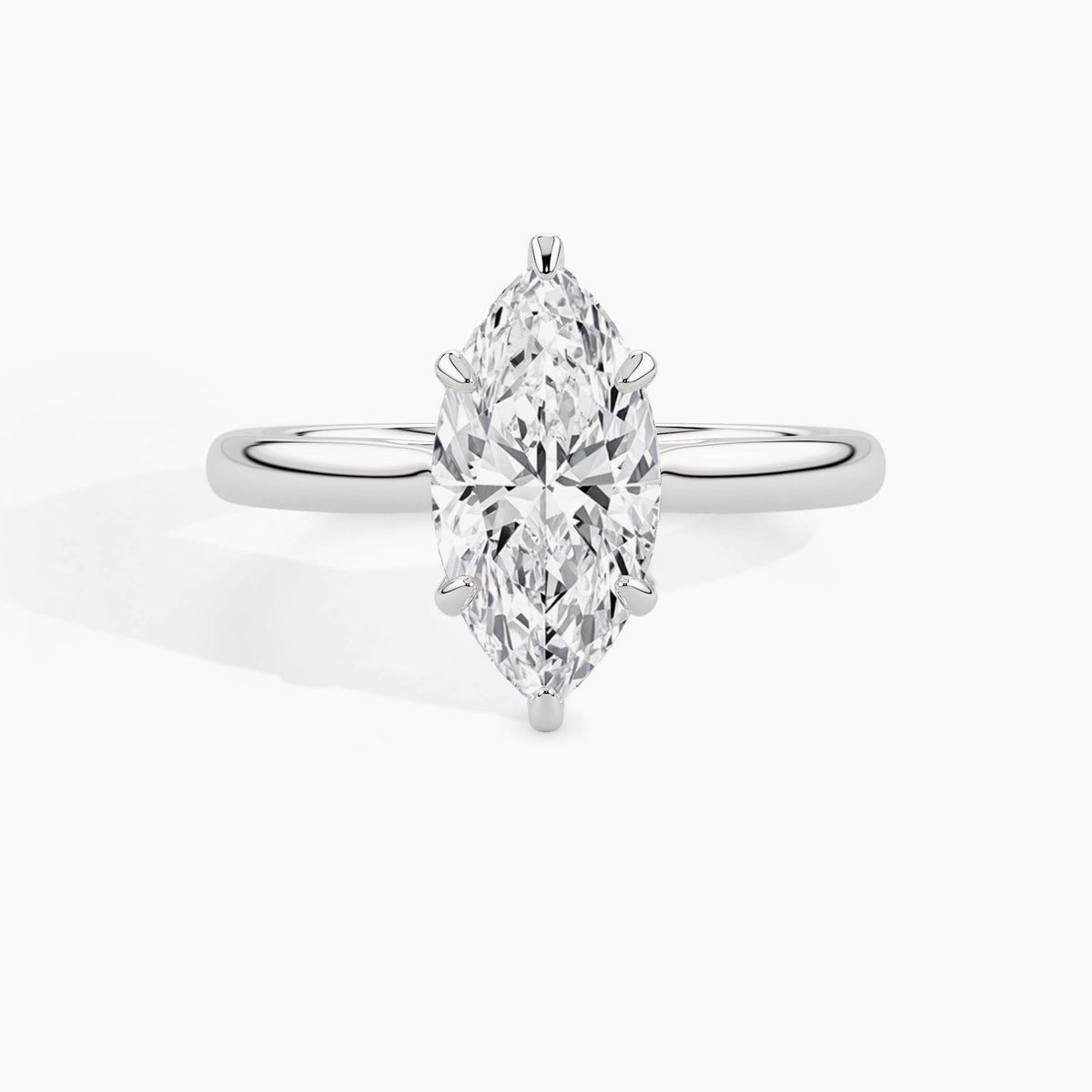 950 Platinum, Marquise, down view
