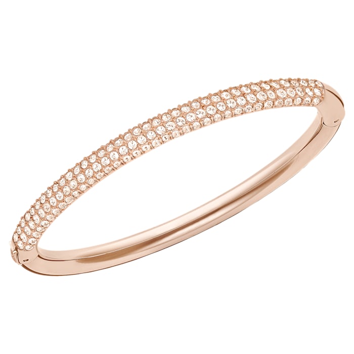 Swarovski Stone Rose Gold Bangle Crystal Pavé