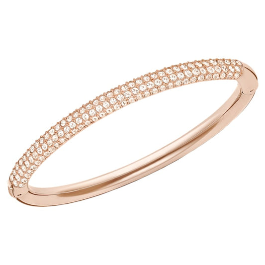 Swarovski Stone Rose Gold Bangle Crystal Pavé