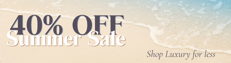 Charles Fish Summer Sale banner with a coastal shoreline background and “40% Off” text.
