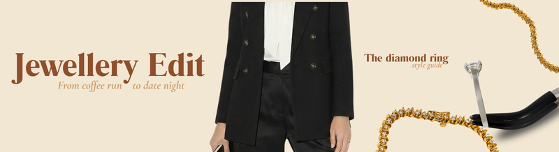 One piece, three looks : Solitaire diamond ring
