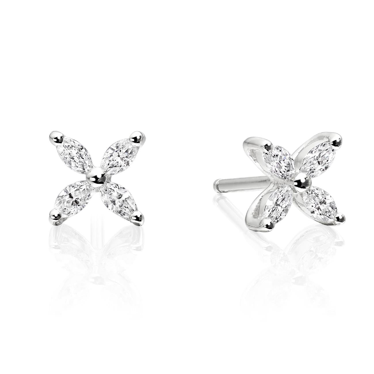 Petal Collection 0.26ct Diamond Stud Earrings