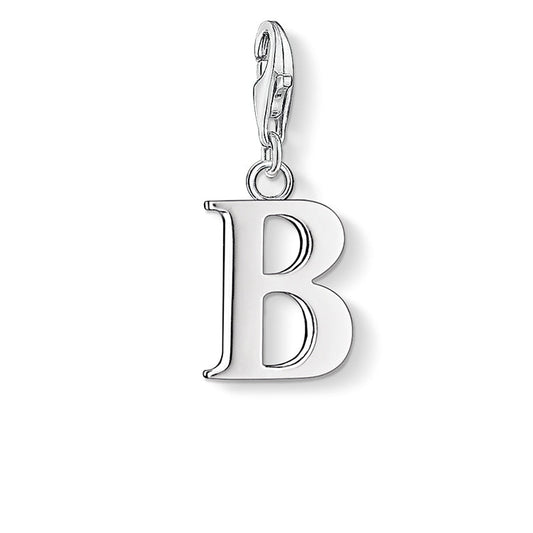 Thomas Sabo B Initial Silver Charm 0176-001-12
