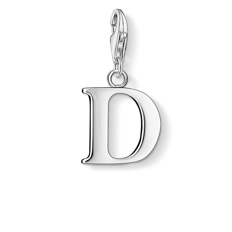 Thomas Sabo D Initial Silver Charm 0178-001-12