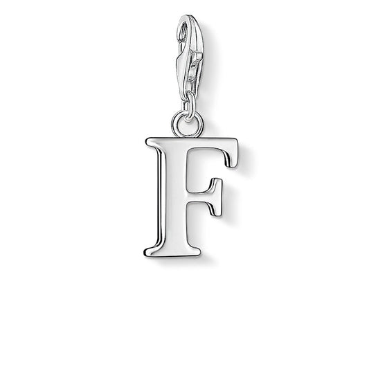 Thomas Sabo F Initial Silver Charm 0180-001-12