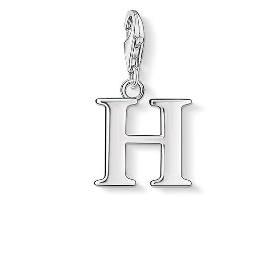 Thomas Sabo H Initial Silver Charm 0182-001-12