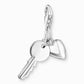 Thomas Sabo Silver Heart and Key Charm 0349-001-12