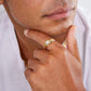 Pre-Owned 18ct Gold Gypsy Set Diamond Band Ring Size T
