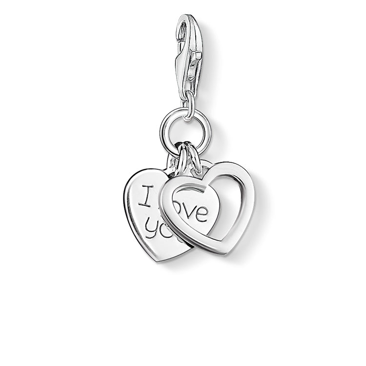 Thomas Sabo I Love You Heart Silver Charm 0852-001-12