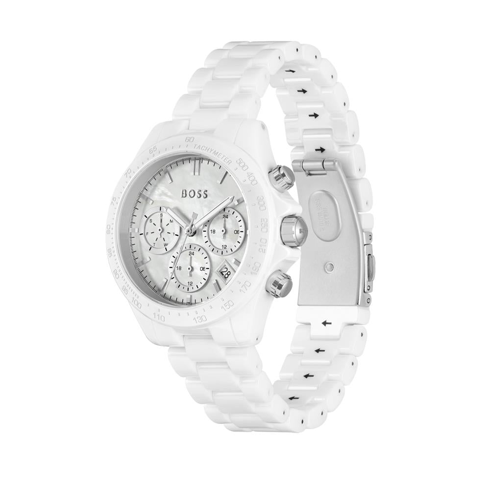 BOSS Ladies Novia White & Silver Watch 1502630