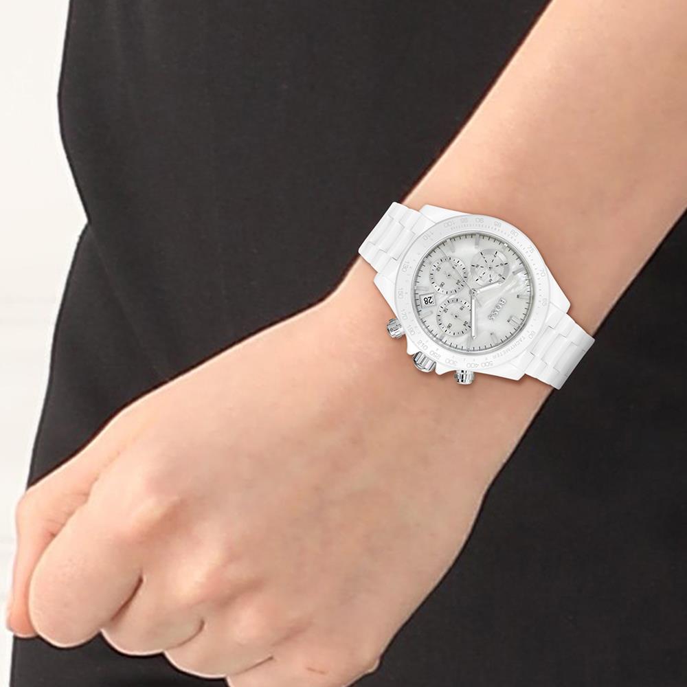 BOSS Ladies Novia White & Silver Watch 1502630