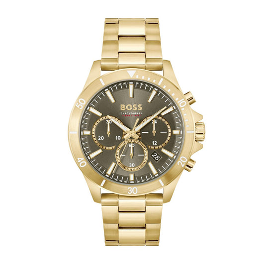 Boss Gents Troper Gold Bracelet Watch 1514059