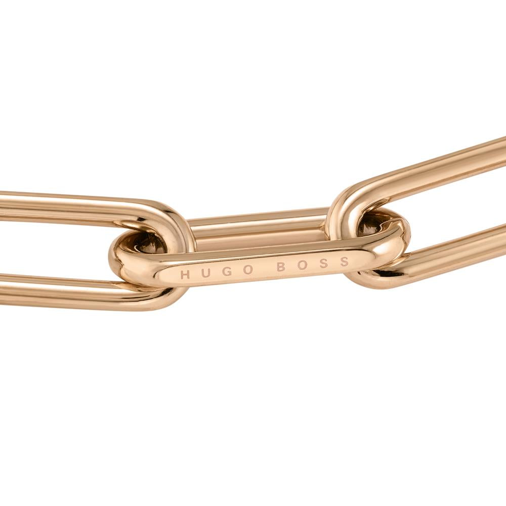 BOSS Ladies Rose Gold Chain Link Bracelet 1580198 – Charles Fish