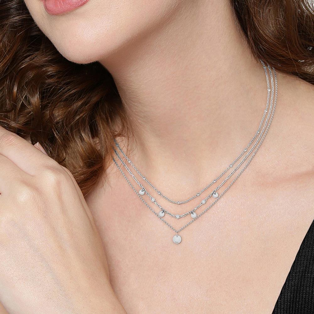 BOSS Ladies Iris Steel Crystal Necklace 1580330