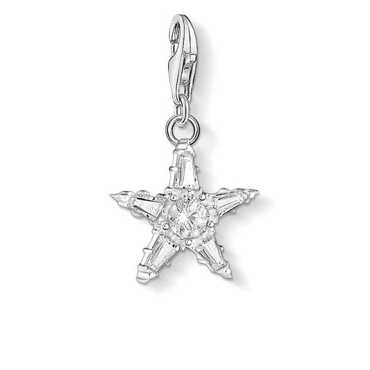 Thomas Sabo Silver Sparkling Star Charm 1804-051-14