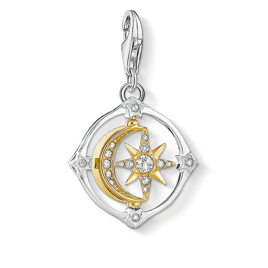 Thomas Sabo Moon & Star Charm Zirconia 1815-414-7