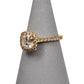 Pre-Owned 18ct Gold 1ct Diamond Halo Ring - Size J