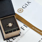 Pre-Owned 18ct Gold 1ct Diamond Halo Ring - Size J