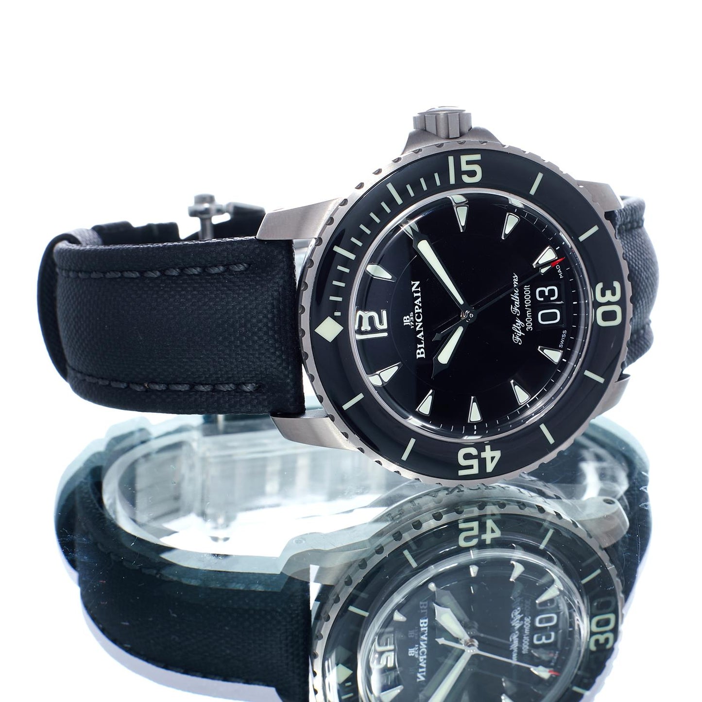 Pre-Owned Blancpain Fifty Fathoms Grande Date 5050-12B30-B52A