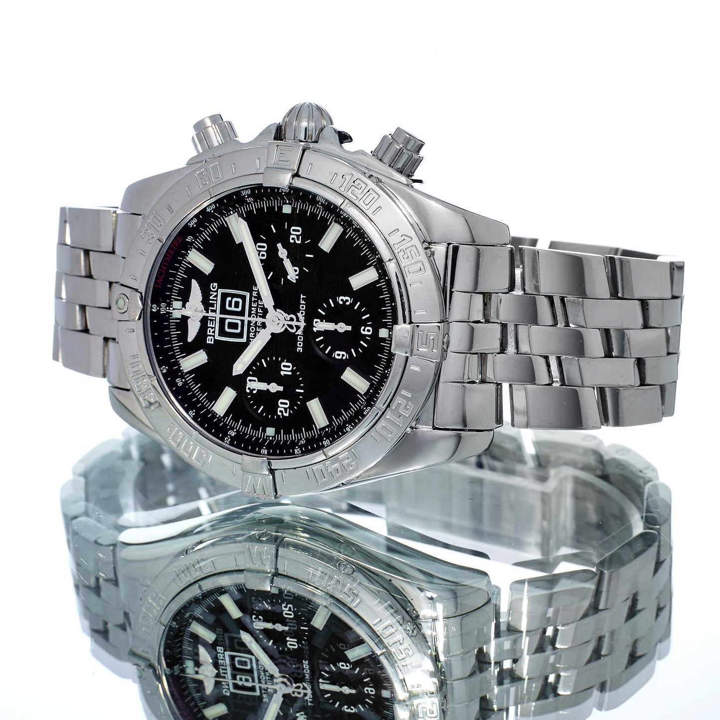 Gents S/Steel Breitling Blackbird A44359