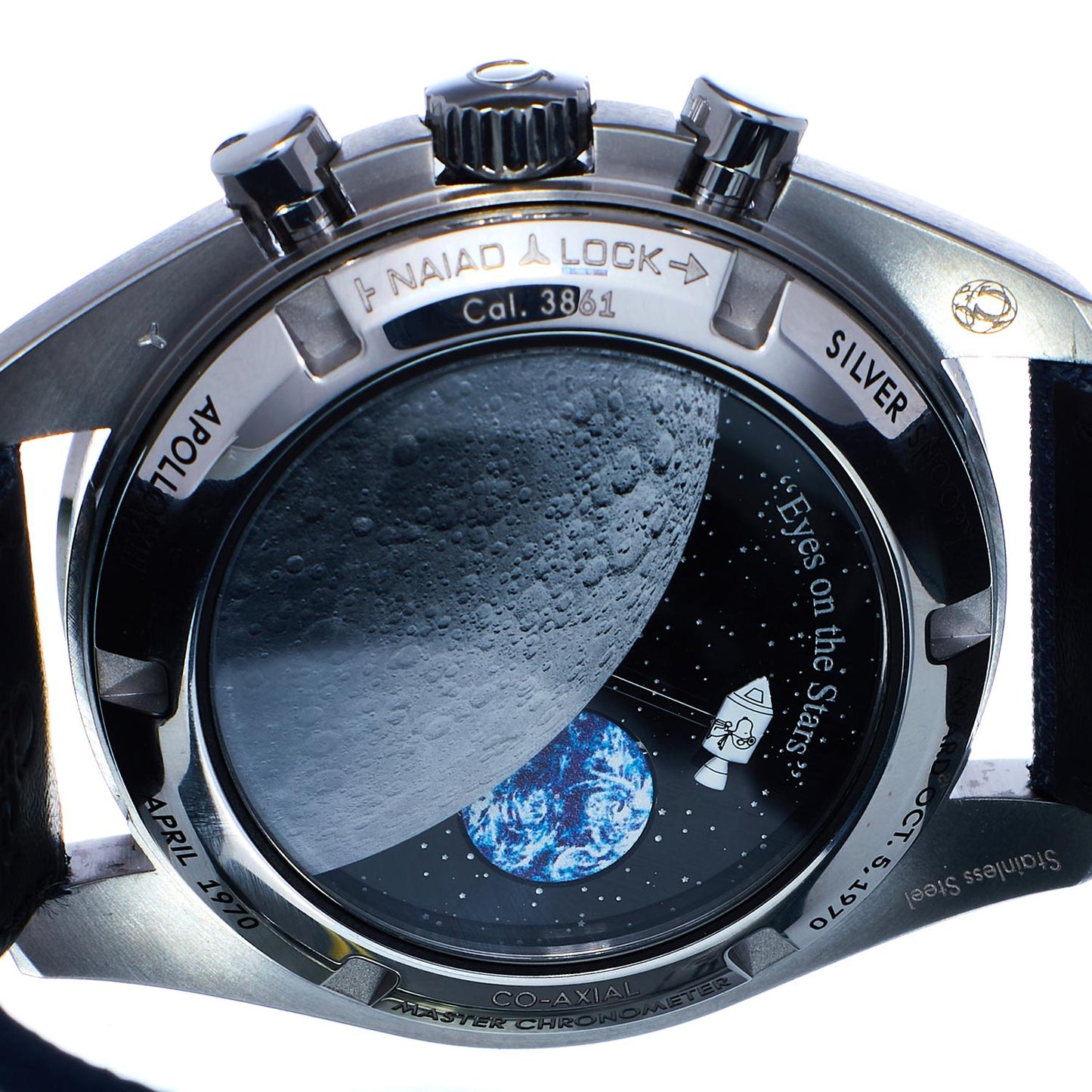 Pre-Owned Omega Speedmaster Silver Snoopy Award 50th Anniversary 31032425002001