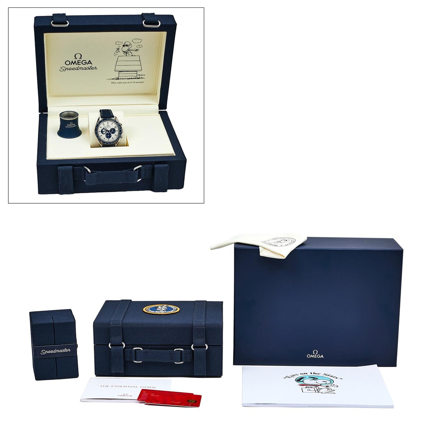Pre-Owned Omega Speedmaster Silver Snoopy Award 50th Anniversary 31032425002001