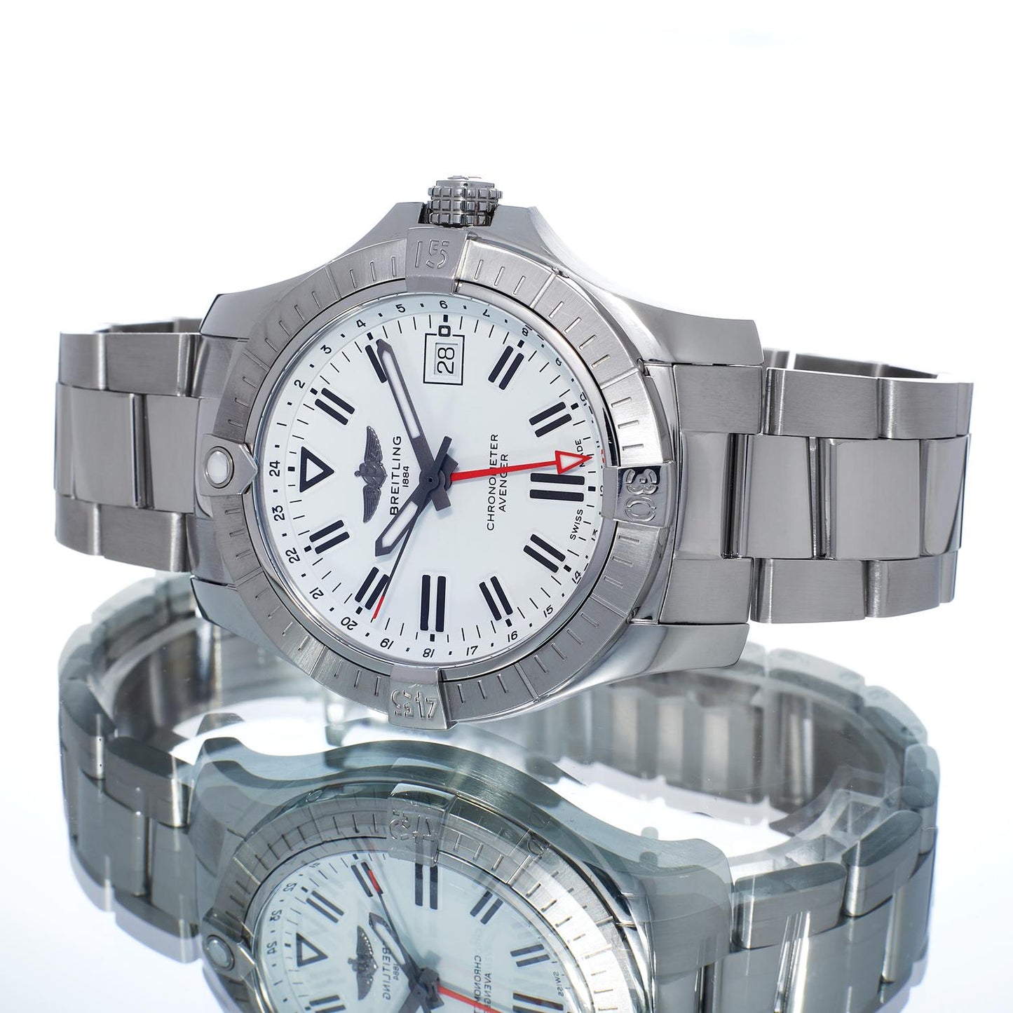 Pre-Owned Breitling Avenger GMT43 A32397101A1A1