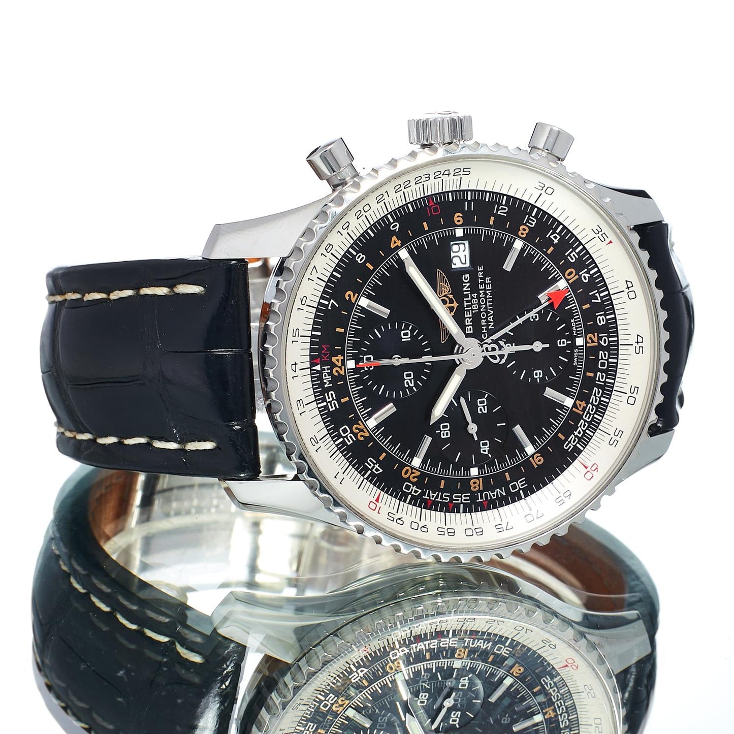 Pre-Owned Breitling Navitimer World A24322