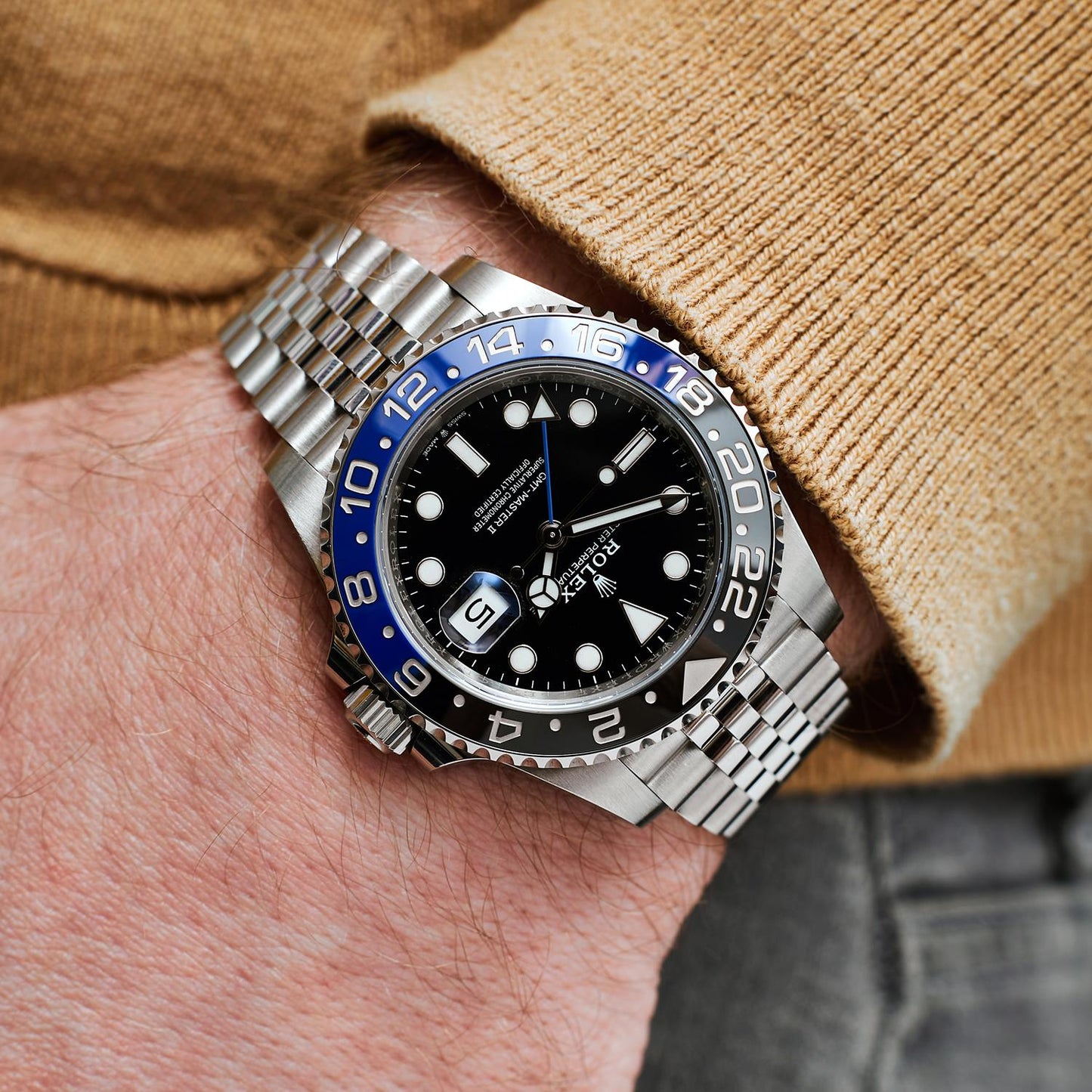 Pre-Owned Rolex GMT-Master II 126710BLNR