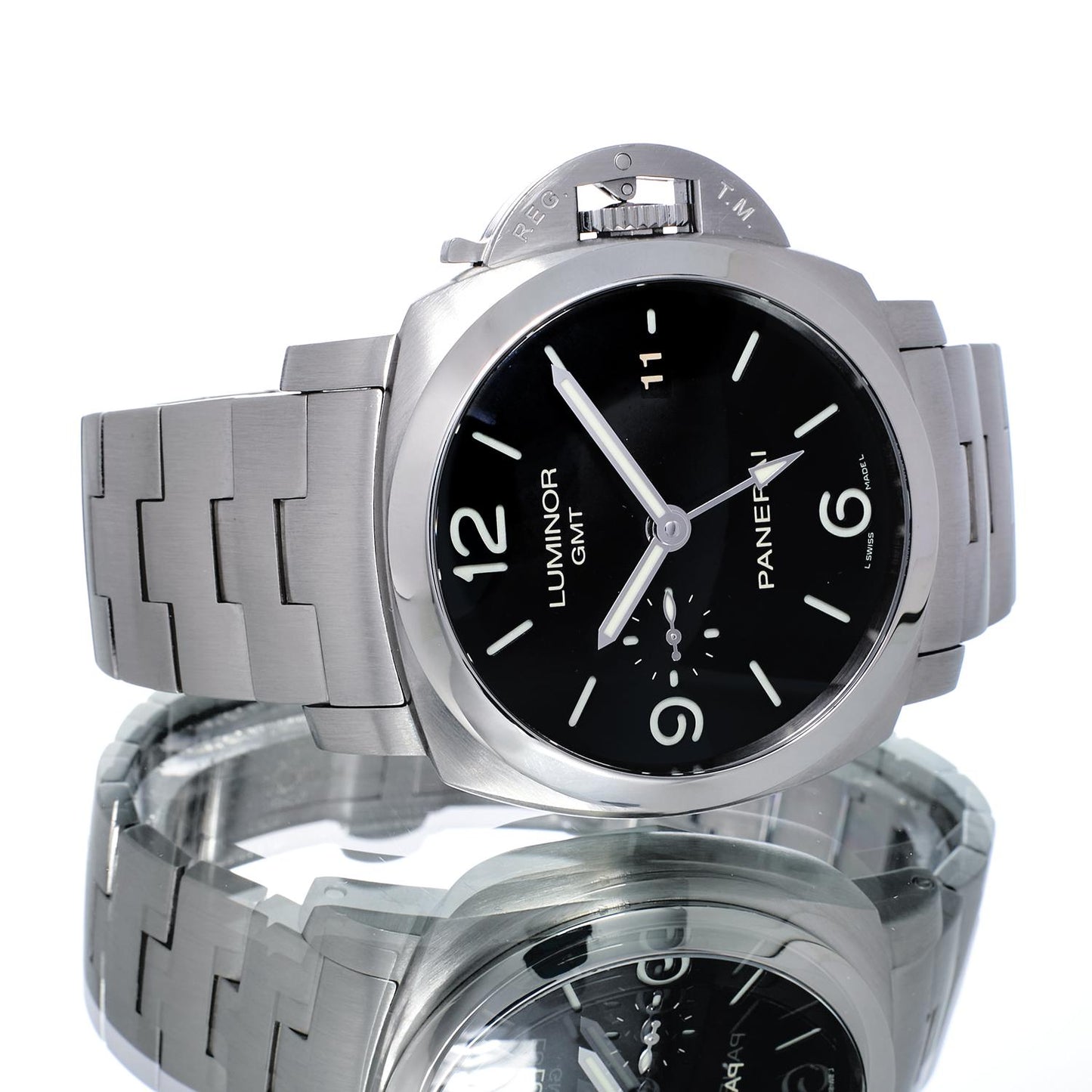 Pre-Owned Panera Luminor 1950 3 Days GMT Automatic PAM00329
