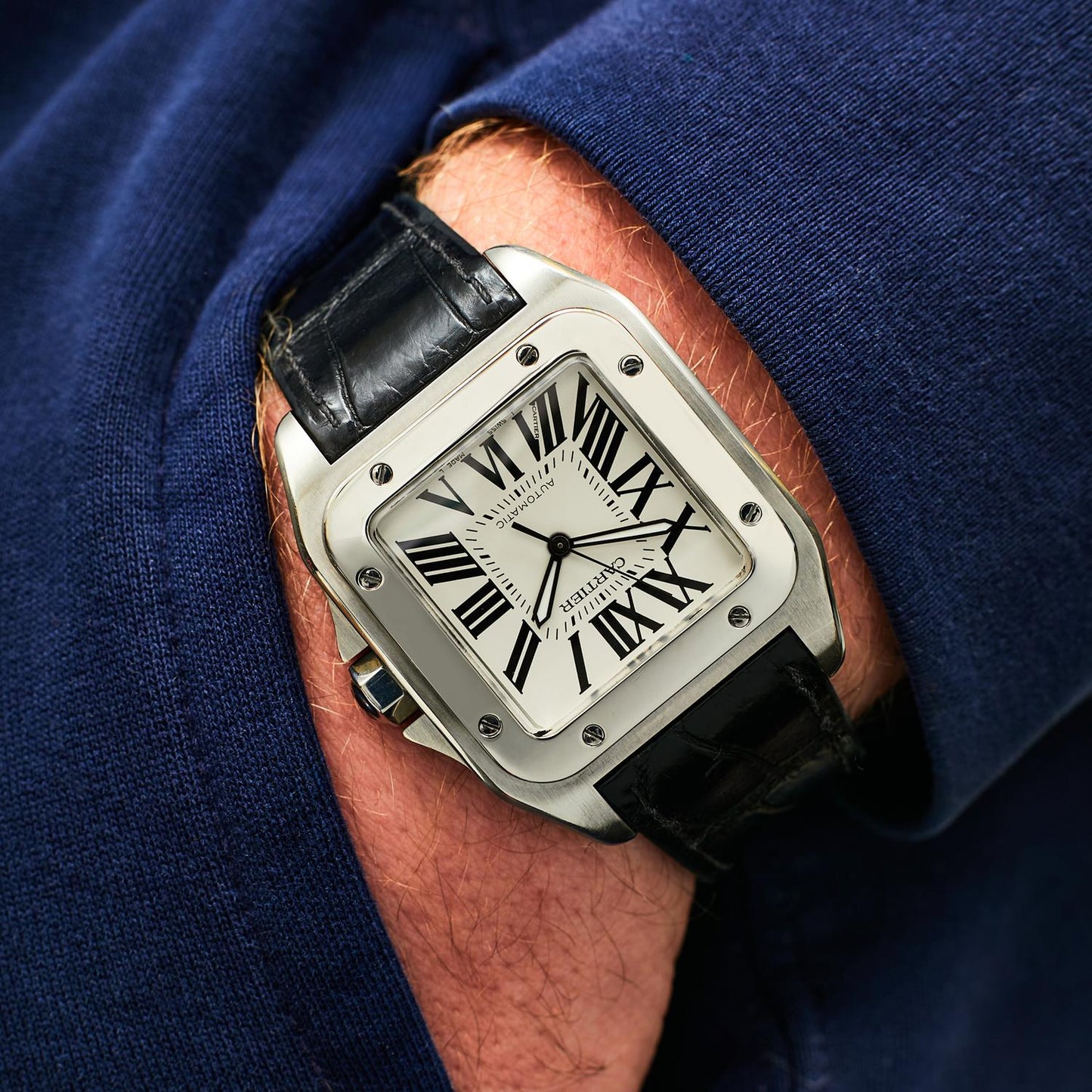 Pre-Owned Cartier Santos 100 W20073X8