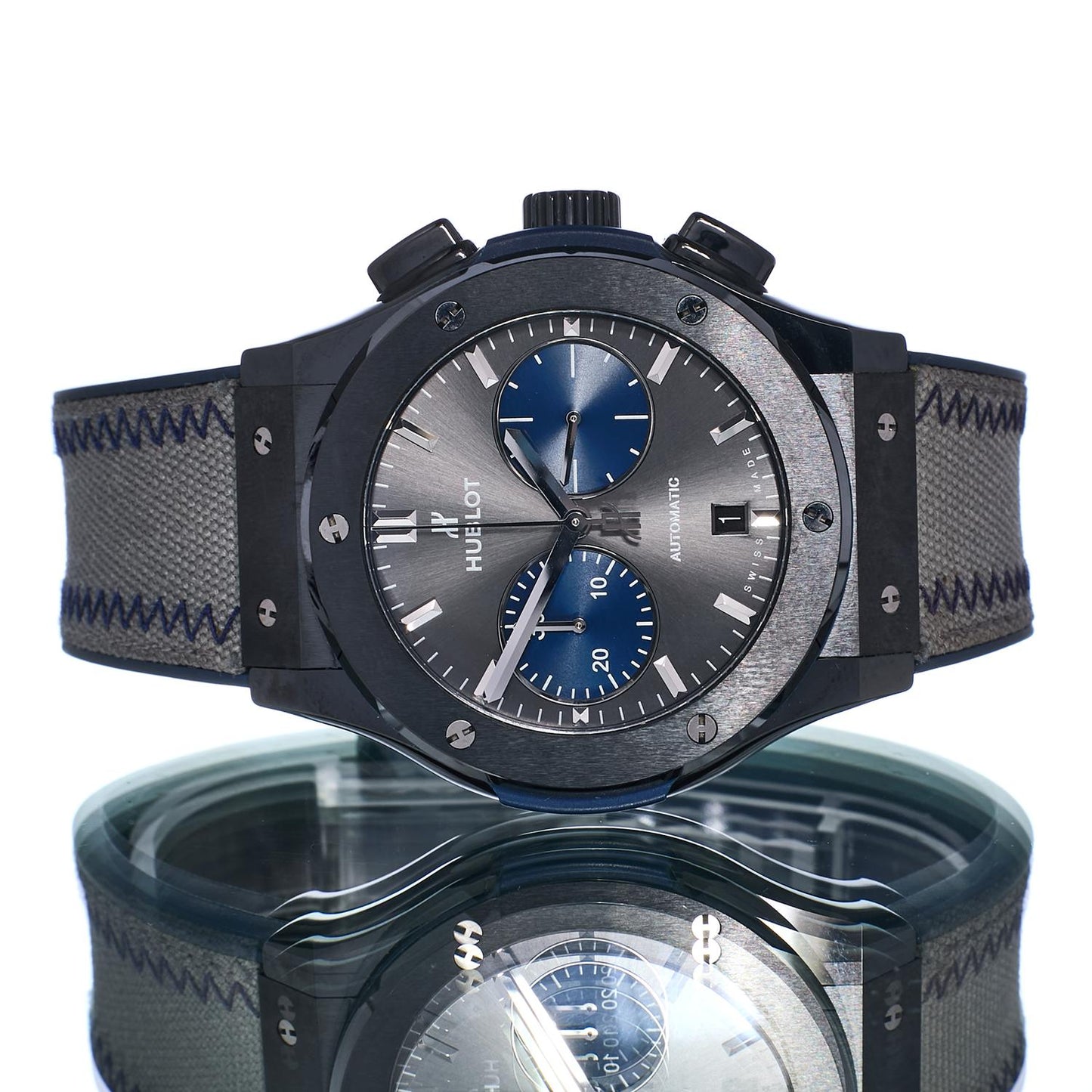 Pre-Owned Hublot Classic Fusion Chronograph Bol d&rsquo;Or Mirabaud 521.CM.7070.NR.BOM