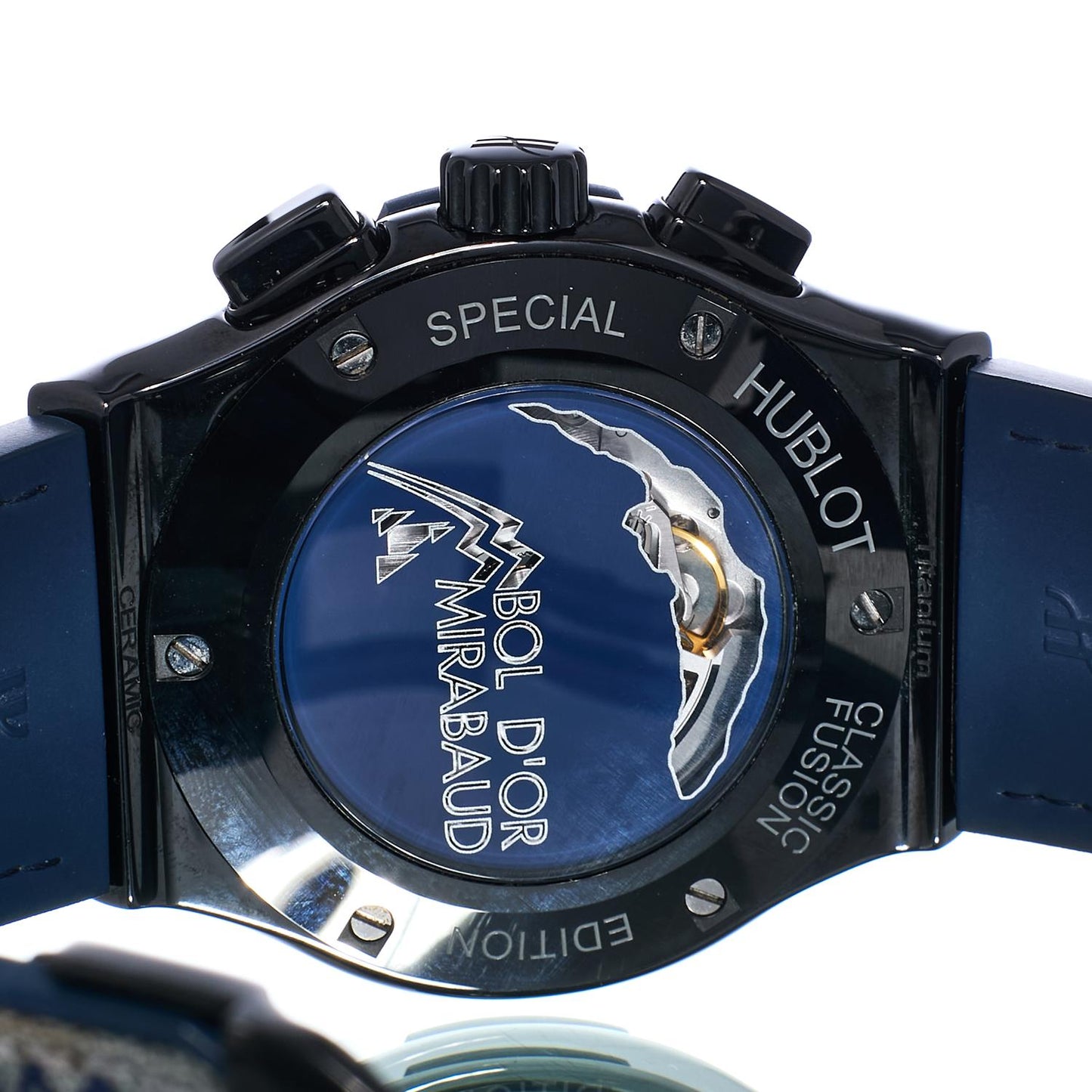 Pre-Owned Hublot Classic Fusion Chronograph Bol d&rsquo;Or Mirabaud 521.CM.7070.NR.BOM