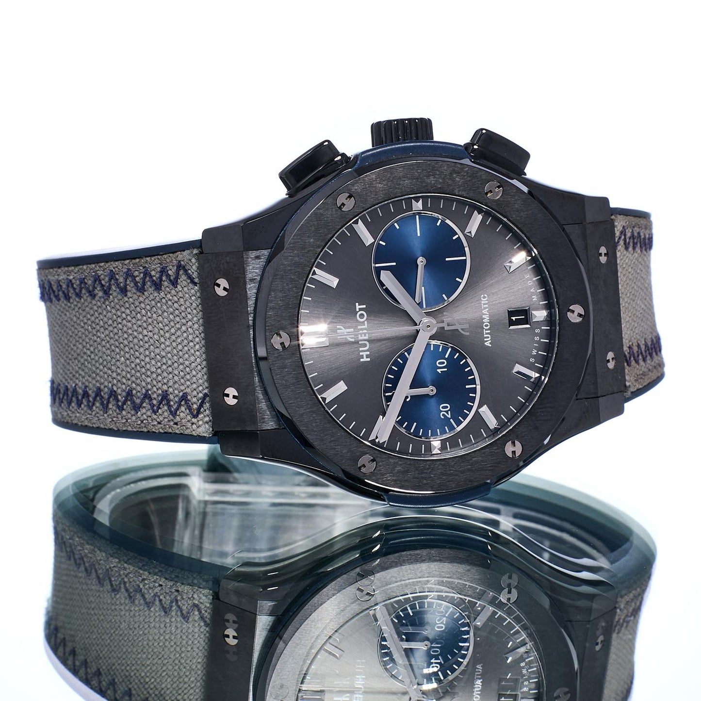Pre-Owned Hublot Classic Fusion Chronograph Bol d&rsquo;Or Mirabaud 521.CM.7070.NR.BOM
