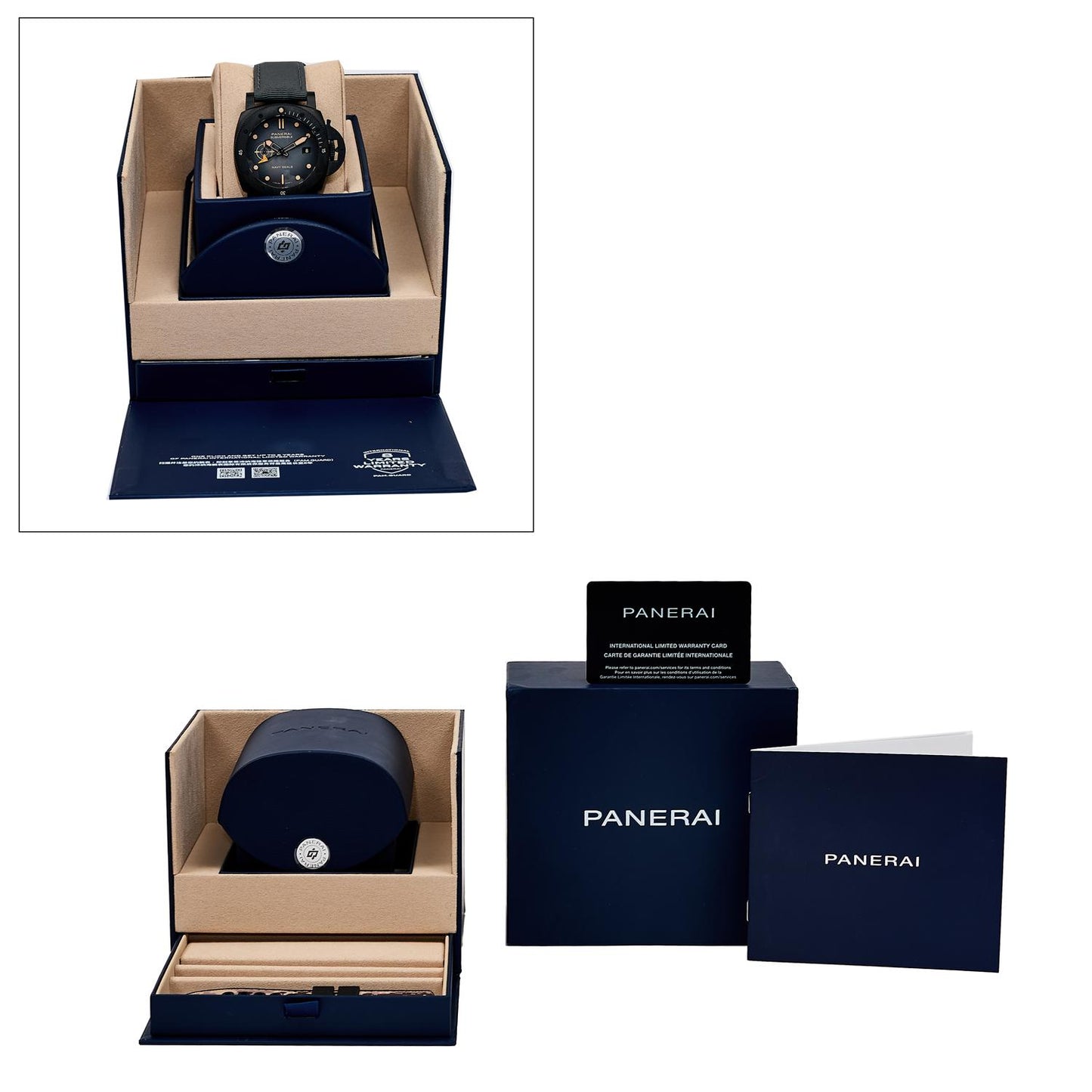 Pre-Owned Panerai Submersible Navy SEALs GMT PAM01513