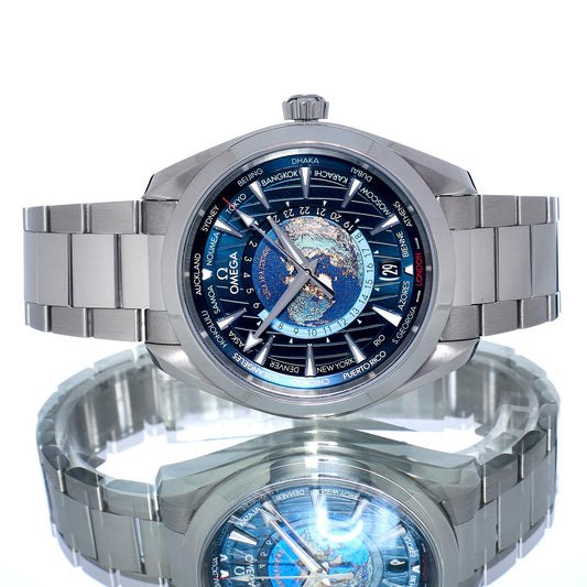 Pre-Owned Omega Seamaster Aqua Terra Worldtimer 22010432203001