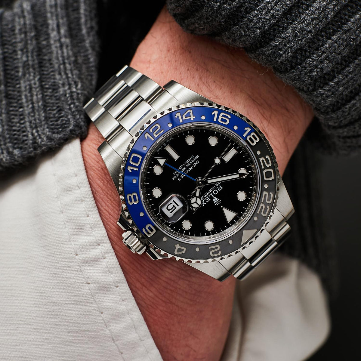 Pre-Owned Rolex GMT-Master II 126710BLNR