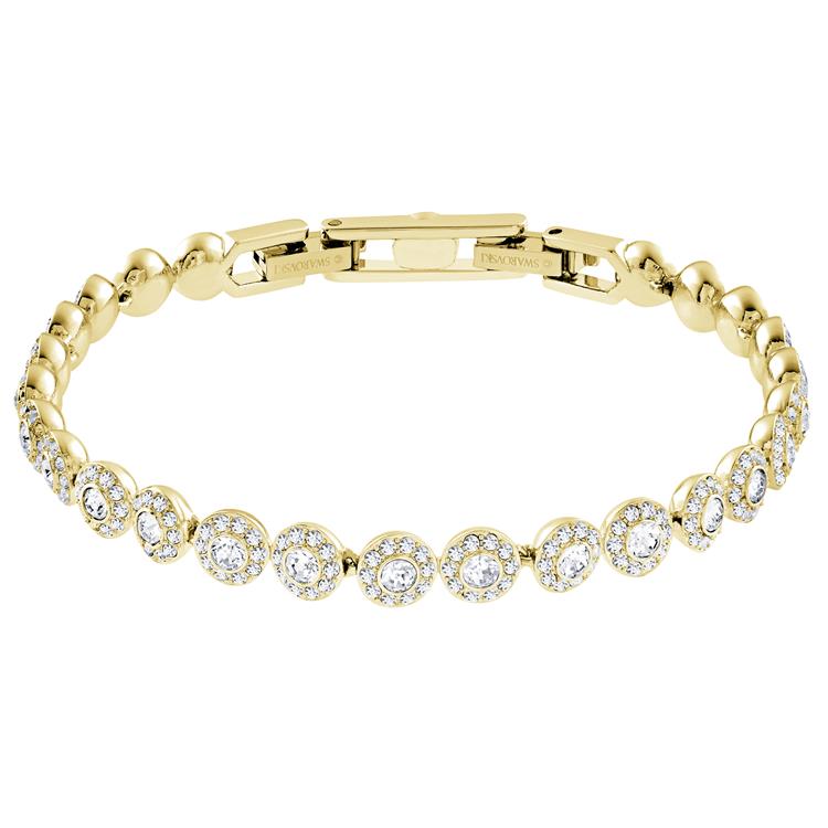 Swarovski Angelic White Round Gold Bracelet 5505469