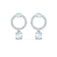 Swarovski Attract Circle Earrings Rhodium 5563278