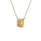 Swarovski Millenia Square Necklace Gold 5598421