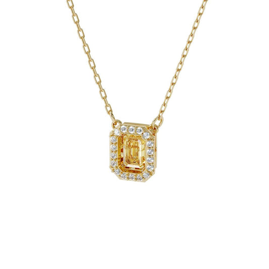Swarovski Millenia Square Necklace Gold 5598421