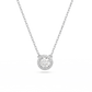 Swarovski Constella Round Pave Pendant Necklace - Silver 5636264